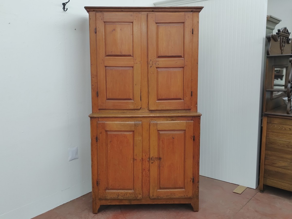 Antique Quebec raised panels armoire, cupboard  2