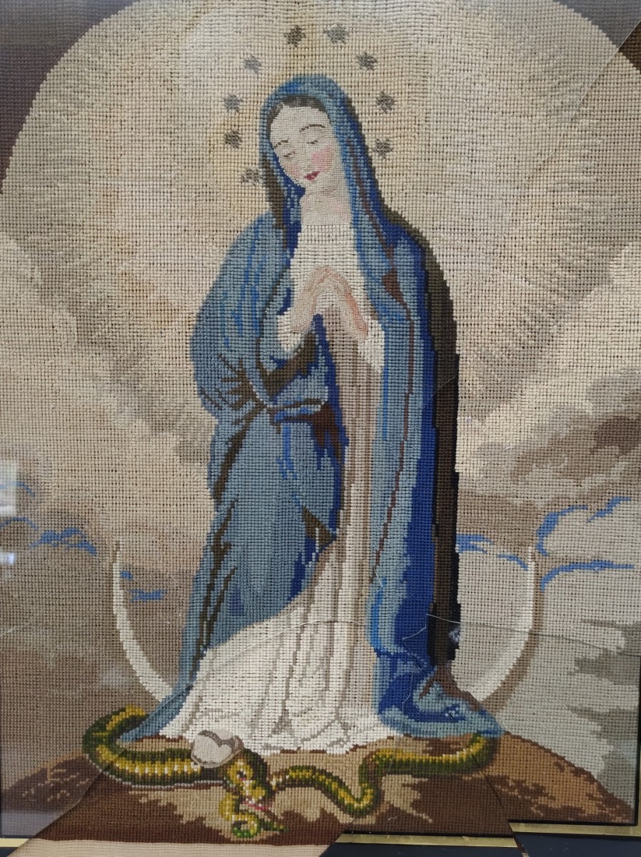 Broderie, tapisserie datant de 1867 3