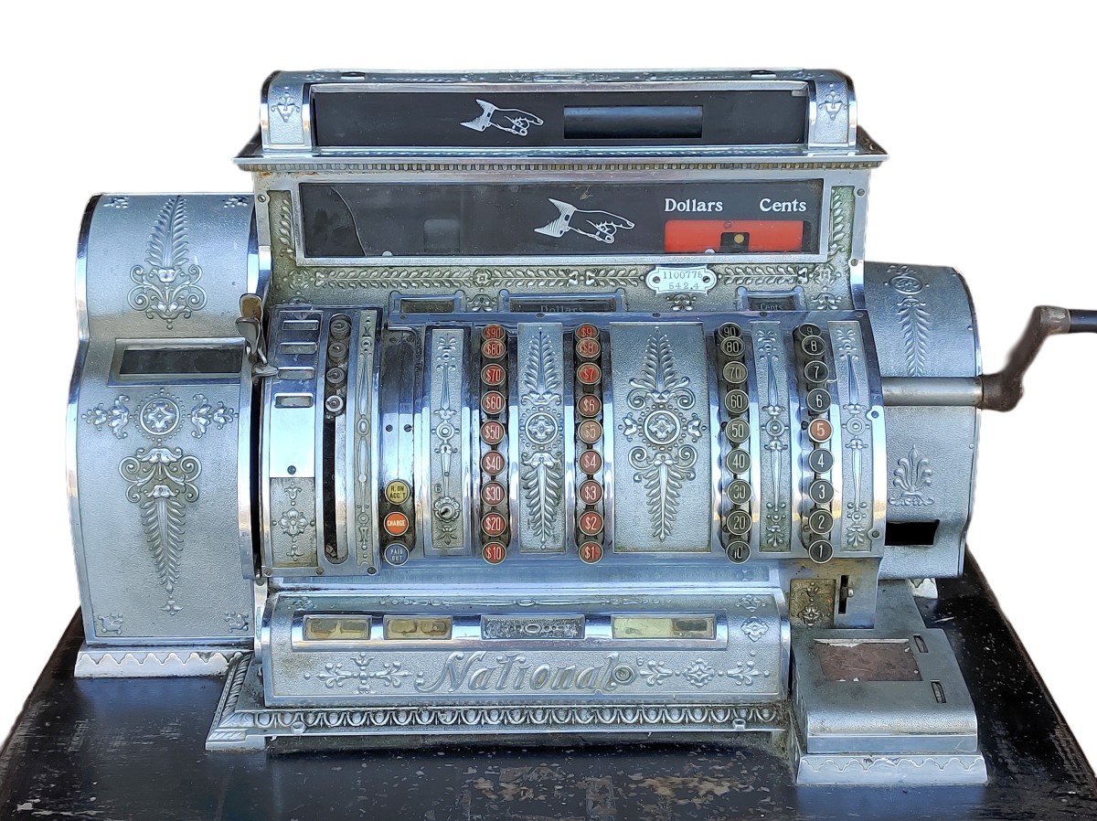 Antique National cash register  3