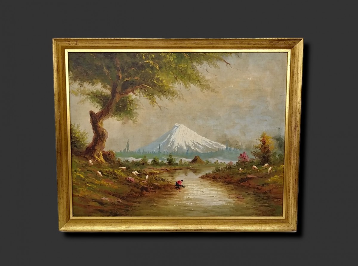 Huile sur toile, tableau, peinture signée