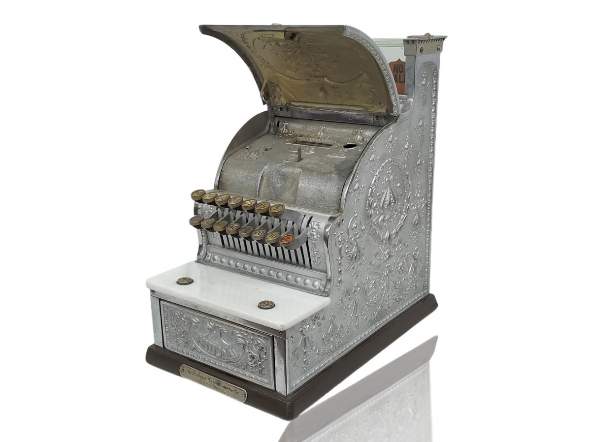 Jolie petite caisse enregistreuse National # 313, cash register  3