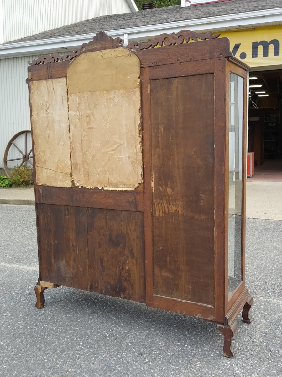 Antique oak sideboard cabinet 10