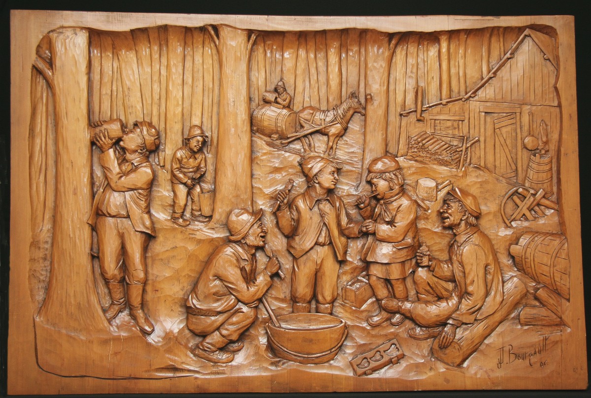 Low-relief carving sketch drawing  4