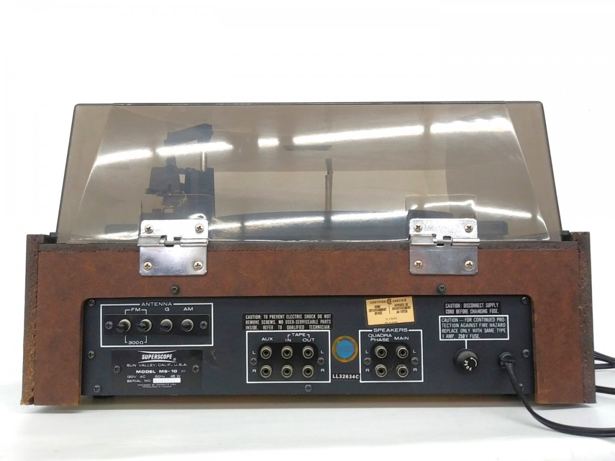 Système de son Superscope, Ms-10, radio, système audio, table tournante 6