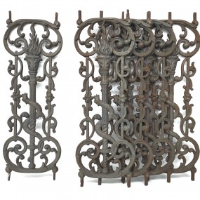 Fers ornementaux de galerie, balcon, balustres,ornements