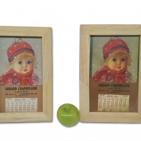Calendriers vintage Gerard Chapdelaine laitier 1956