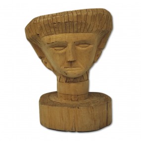 #53678 -  Primitive carved head 