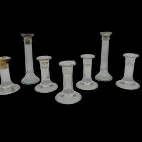 #56903 - 15$ch. Plusieurs chandelliers en verre