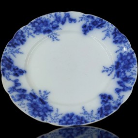 #57592 - 35$ Assiette flow blue peach royal, Johnson bros, vaisselle