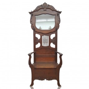 #57760 - 485$ Banc d'entrée avec miroir, chaise patère