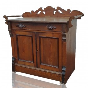 #57758 -  Bureau lave-main antique, clous carrés, bahut