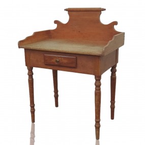 #57774 -  Table lave-main antique, clous carrés 