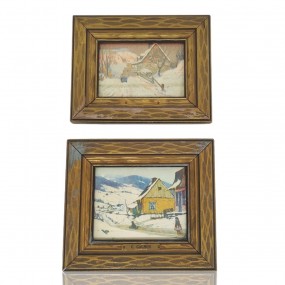 #57981 - 15$ ch. Petitx tableaux imprimés de Clarence Gagnon