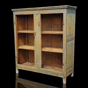#58211 -  Beau bâti d'armoire avec caissons décorés de losanges et plis de serviette