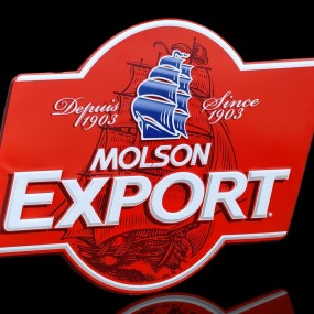 #58270 -  Molson Export beer advertising sign 