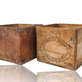 #58239 - 25$ ch. Vintage butter boxes 