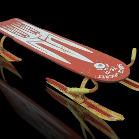 #58352 -  Rare luge space rocket xs-17 orbit control, traîneau pour enfant, sled