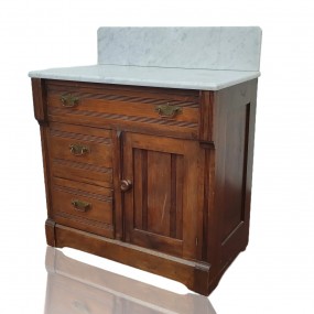 #58305 - 315$ Chiffonnier avec plateau en marbre, bureau