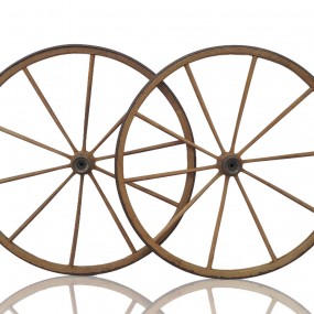 #58322 - 125$ ch. Belles roues en bois de fauteuil roulant 