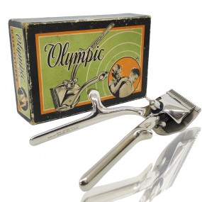 #58313 - 20$ Ancien rasoir Olympic avec boîte d'origine 