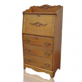 #58330 - 140$ Meuble secrétaire antique en chêne 