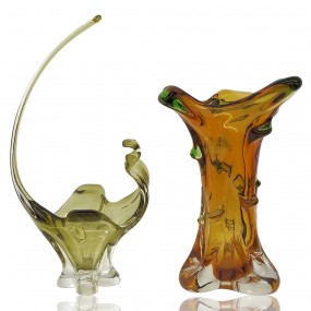 #58405 - 55$ ch. Blown glass dishes 