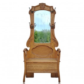 #58456 - 525$ Antique oak hall chair 
