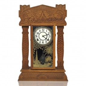 #58411 - 115$ Antique ginger bread clock 