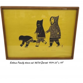 #58519 - 185$ Eegyvudluk pootoogoook 1974, cape dorset tableau