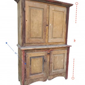#58543 -  Armoire garde-manger, 4 portes en pin