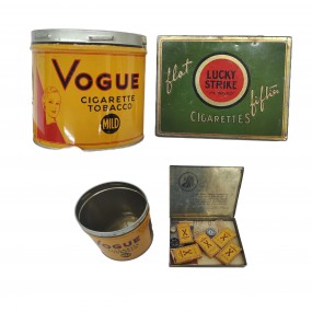 #58624 -  Vogue & Lucky Strike advertising tins