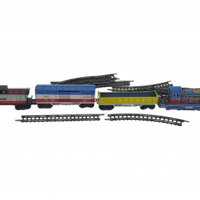 #58654 -  Tin toy train with rails