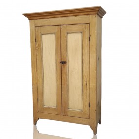 #58733 -  Charmante petite armoire en pin et tilleul, clous carrés 