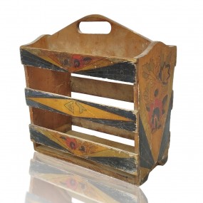 #58784 -  Folk art newpapers rack 