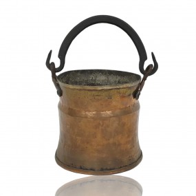 #58979 - 45$ Joli petit chaudron en cuivre, anse forgée