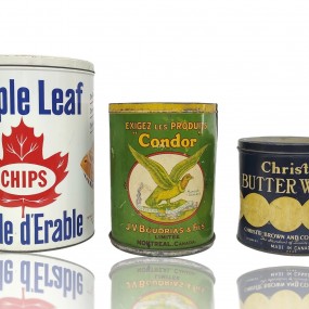 #59089 -  Maple Leaf, Condor et Christies tin cans 