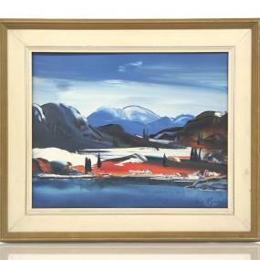 #59187 -  Painting signed René Gagnon (16'' x 20'')