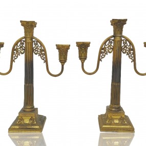 #59301 - 85$ ch. Nice metal candlesticks