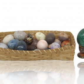 #59503 -  Stone carved eggs 