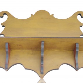 #59574 -  Decorative wall shelf — vintage cut-out shape, 3 supports.
