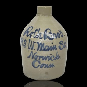 #59600 - 55$ Antique stoneware jug Roth Bro’s USA — collectible pottery