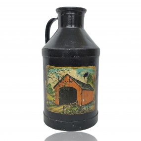 #59593 - 45$ Decorative jug with covered bridge painting