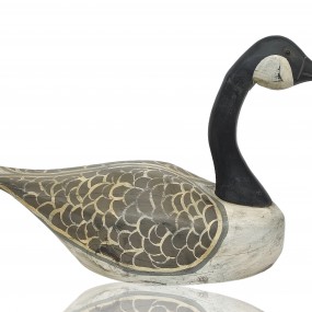 #59625 -  Vintage hand-painted wooden goose decoy