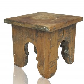 #59627 -  Rustic small wooden stool