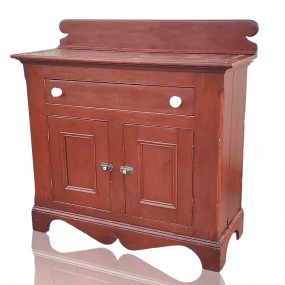 #59628 - 485$ Antique painted wood sideboard, rustic country charm