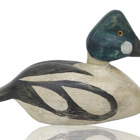 #59719 -  Canard décoratif sculpté en bois