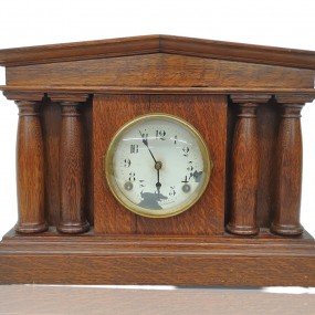 #59709 -  Horloge antique décorative Arthur Pequegnat, non fonctionnelle