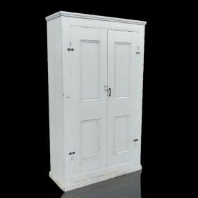 #59698 -  Grande armoire antique en pin, clous carrés 
