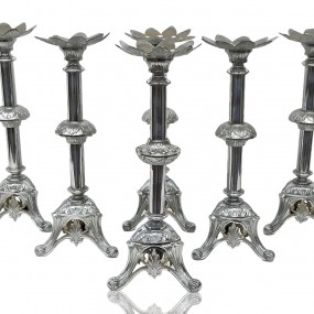 #59705 -  Ensemble de 6 chandeliers d'autel d'église 