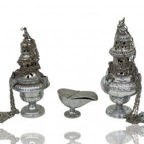 #59700 -  Encencoirs avec contenant à encens, objet religieux